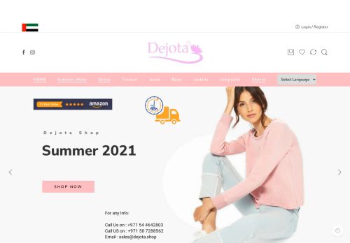 لقطة شاشة لموقع ديجوتا لتجارة الملابس الجاهزة
بتاريخ 05/05/2021
بواسطة دليل مواقع روكيني