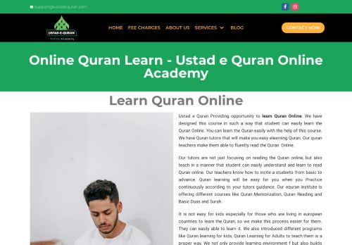 لقطة شاشة لموقع Ustad e Quran Online Academy
بتاريخ 05/07/2021
بواسطة دليل مواقع روكيني