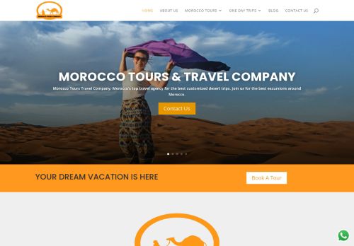 لقطة شاشة لموقع Morocco Tours Company
بتاريخ 15/11/2021
بواسطة دليل مواقع روكيني