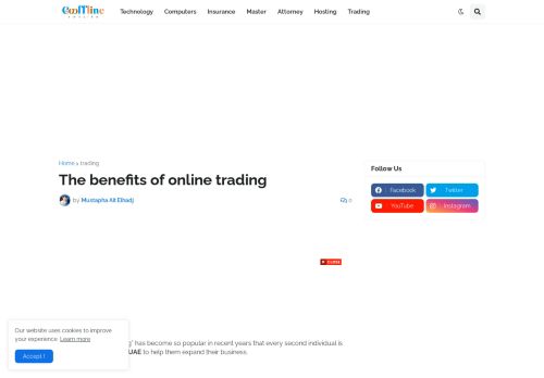لقطة شاشة لموقع Determine the Benefits of Online Trading in Excellent Detail
بتاريخ 03/12/2021
بواسطة دليل مواقع روكيني