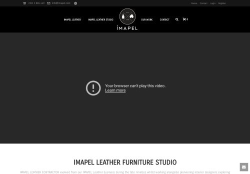 لقطة شاشة لموقع Imapel Leather Furniture Studio
بتاريخ 21/01/2022
بواسطة دليل مواقع روكيني