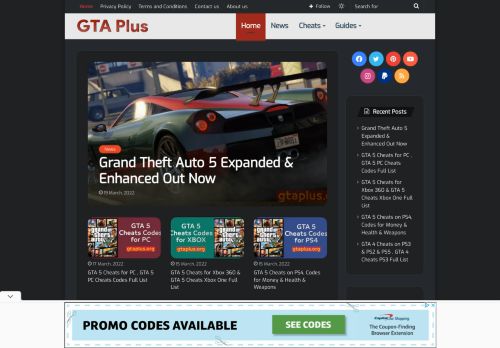 لقطة شاشة لموقع GTA Plus
بتاريخ 21/03/2022
بواسطة دليل مواقع روكيني