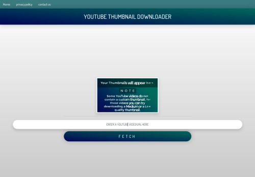 لقطة شاشة لموقع YOUTUBE THUMBNAIL DOWNLOADER
بتاريخ 15/02/2021
بواسطة دليل مواقع روكيني